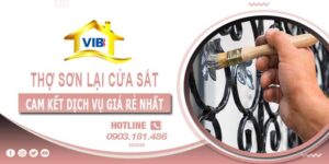 Thợ sơn lại cửa sắt tại Bình Chánh【Cam kết dịch vụ rẻ nhất】