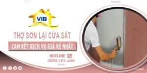 Thợ sơn lại cửa sắt tại Cam Ranh -【Cam kết dịch vụ rẻ nhất】