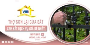 Thợ sơn lại cửa sắt tại Long An【Cam kết dịch vụ giá rẻ nhất】