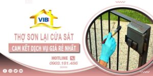 Thợ sơn lại cửa sắt tại Tây Ninh【Cam kết dịch vụ giá rẻ nhất】