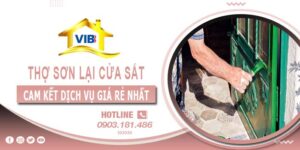 Thợ sơn lại cửa sắt tại TPHCM【Cam kết dịch vụ giá rẻ nhất】