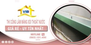 Thi công làm máng xối thoát nước tại Bình Tân -【Uy tín nhất】