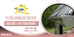 Thi công làm máng xối thoát nước tại Hóc Môn -【Uy tín nhất】