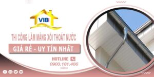 Thi công làm máng xối thoát nước tại Phú Nhuận -【Uy tín nhất】